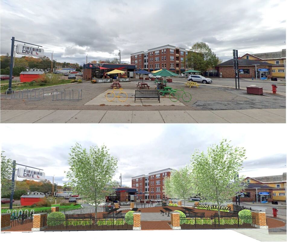 Essex Junction, Main street park, Landscape Design, Park Design, Plaza design, 5 corners 